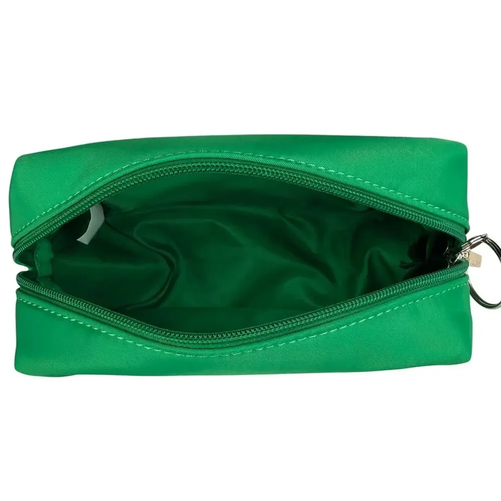 Shiraleah RX Small Zip Pouch Green Pill Chenille Pharmacy Nurse Cosmetic Bag